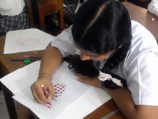 SMS Girls School - Mosaic Painting Workshop : Click to Enlarge