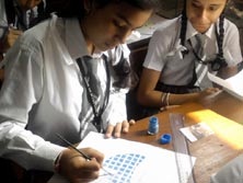 SMS Girls School - Mosaic Painting Workshop : Click to Enlarge