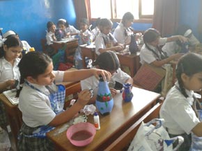 SMS, Girls School - Ceramic Pot Decoration Workshop : Click to Enlarge