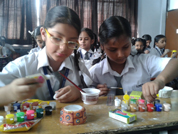 SMS, Girls School - Shilpkar Basket Making Workshop : Click to Enlarge