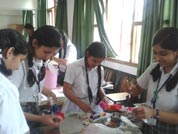 SMS, Girls School - Tie and Dye Workshop : Click to Enlarge
