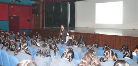 St. Mark's Girls School, Meera Bagh - E-Waste Management Workshop : Click to Enlarge