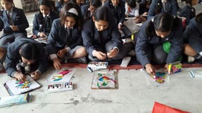 St. Mark's Girls School - Glass Painting Workshop : Click to Enlarge