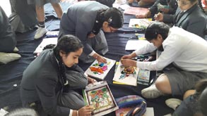 St. Mark's Girls School - Glass Painting Workshop : Click to Enlarge
