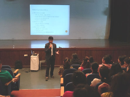 St. Mark's Girls School, Meera Bagh - Workshop on Positivity : Click to Enlarge