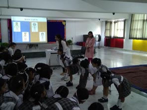 St. Mark's Girls School, Meera Bagh - Promoting Safety - Stage Two : a workshop for Class I : Click to Enlarge