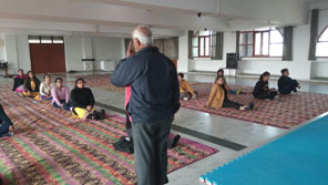 St. Mark's Girls School, Meera Bagh - Yoga Workshop : Click to Enlarge