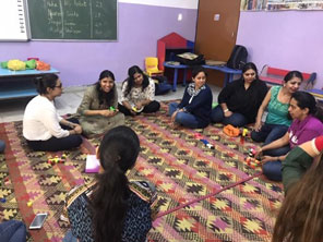St. Mark's Girls School, Meera Bagh - Seedling Sapling Workshop on Jodo Gyan : Click to Enlarge