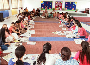 St. Mark's Girls School, Meera Bagh - Pottery Workshop : Click to Enlarge