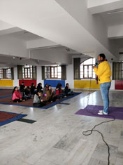 St. Mark's Girls School, Meera Bagh - Yoga Workshop : Click to Enlarge