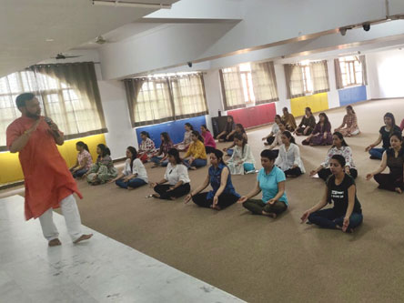 St. Mark's Girls School, Meera Bagh - Yoga Workshop for Teachers : Click to Enlarge