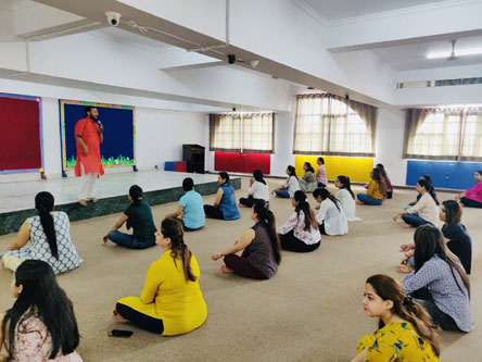 St. Mark's Girls School, Meera Bagh - Yoga Workshop for Teachers : Click to Enlarge