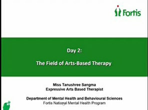 St. Mark's Girls School, Meera Bagh - Art based therapy organised by Fortis Healthcare : Click to Enlarge