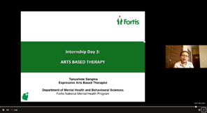 St. Mark's Girls School, Meera Bagh - Art based therapy organised by Fortis Healthcare : Click to Enlarge