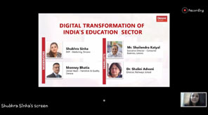 St. Mark's Girls School, Meera Bagh - Webinar on Digital Transformation of India's Education System : Click to Enlarge