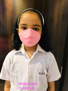 St. Mark's Girls School, Meera Bagh - Mask Making Workshop : Click to Enlarge