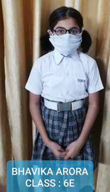 St. Mark's Girls School, Meera Bagh - Mask Making Workshop : Click to Enlarge