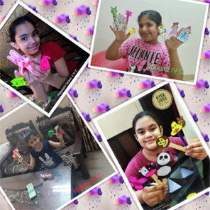 St. Mark's Girls School, Meera Bagh - Online Summer Workshop on Puppet Making for Class IV : Click to Enlarge