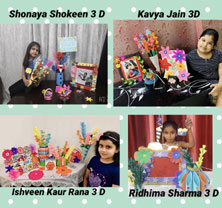 St. Mark's Girls School, Meera Bagh - Online Summer Workshop on Flower Making for Class III : Click to Enlarge