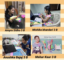 St. Mark's Girls School, Meera Bagh - Online Summer Workshop on Flower Making for Class III : Click to Enlarge