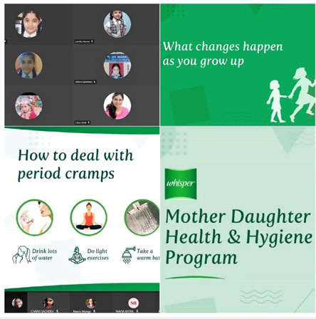 St. Mark's Girls School, Meera Bagh - Webinar on Health and Hygiene : Click to Enlarge