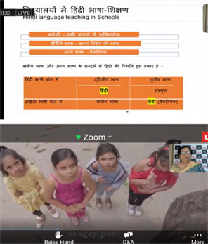St. Mark's Girls School, Meera Bagh - Hindi Webinar : Click to Enlarge