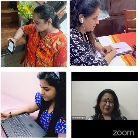 St. Mark's Girls School, Meera Bagh - Webinar organised by Orient Blackswan : Empowering the Learner: from Rote learning to Critical thinking : Click to Enlarge