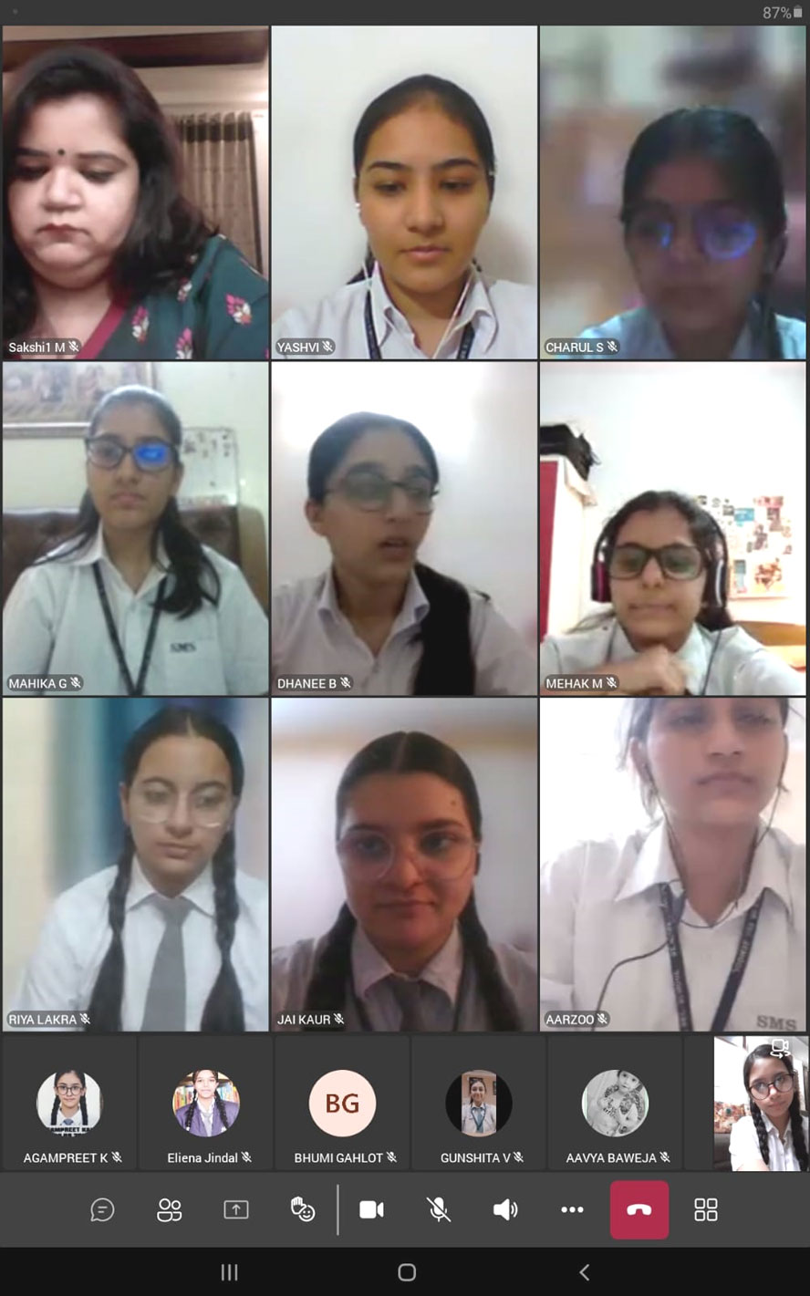 St. Mark's Girls School, Meera Bagh - Webinar on Neurodiversity in Children organised for the Psychology students of Class XI and XII : Click to Enlarge