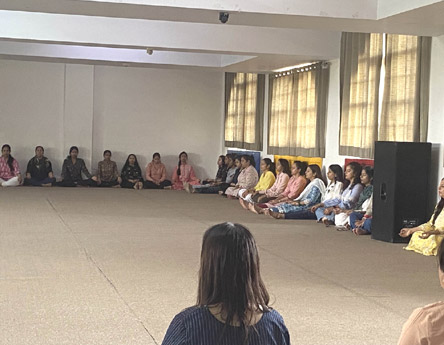 St. Mark's World School, Meera Bagh - Meditation Workshop : Click to Enlarge
