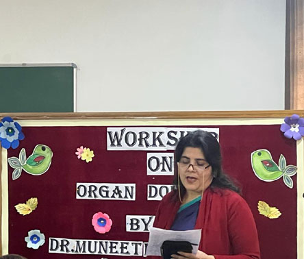 St. Mark's World School, Meera Bagh - Organ Donation Workshop : Click to Enlarge