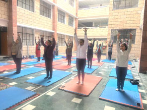 St. Mark's World School, Meera Bagh - Yoga Workshop : Click to Enlarge