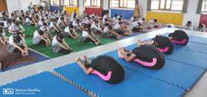SMS, Girls School - Yoga Activity : Click to Enlarge