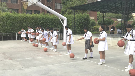 SMS, Girls School - Basket Ball Activity : Click to Enlarge